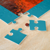Witte Wolf Kunst Legpuzzel (Zijkant)
