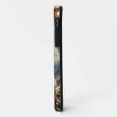 Witte wolf met rotsachtige steampunk Case-Mate iPhone case (Achterkant/links)