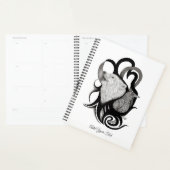 Witte Wolf met stamkunst van Raven Planner (Display)