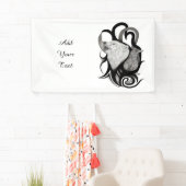 Witte Wolf met stamkunst van Raven Spandoek (Insitu)