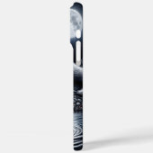 Witte Wolf Onder Maneschijn Case-Mate iPhone Case (Achterkant / Links)