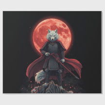 Witte Wolf Samurai Onder de Robijnrode Maan