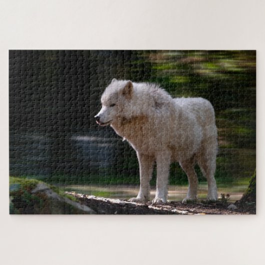 Witte Wolf Super Difficult Wildlife Legpuzzel (Horizontaal)