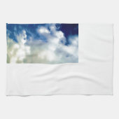 Witte wolken en blauwe hemel theedoek (Horizontaal)