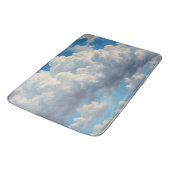 Witte wolken en heldere blauwe lucht badmat (Gekanteld)