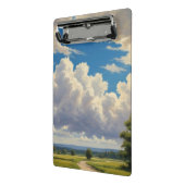 Witte wolken en heldere blauwe lucht mini klembord (Angled2)
