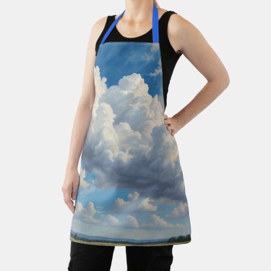 Witte wolken en heldere blauwe lucht schort (Insitu)