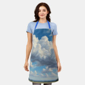 Witte wolken en heldere blauwe lucht schort (Gedragen)