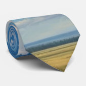 Witte wolken en heldere blauwe lucht stropdas (Opgerold)