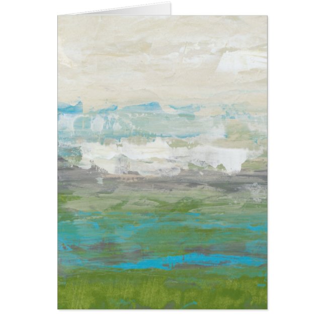 Witte wolken Het prachtige landschap overzien (Voorkant)