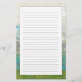 Witte wolken Het prachtige landschap overzien Briefpapier (Voorkant)