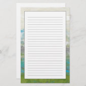 Witte wolken Het prachtige landschap overzien Briefpapier (Voorkant / Achterkant)