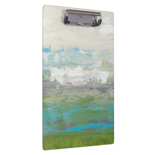 Witte wolken Het prachtige landschap overzien Klembord (Rechts)