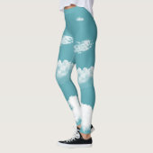 Witte wolken Leggings (Links)