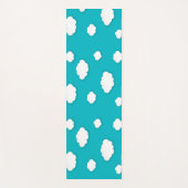 Witte wolken op Blue Sky Yoga Mat - Rustig (Voorkant)