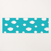 Witte wolken op Blue Sky Yoga Mat - Rustig (Voorkant (horizontaal))
