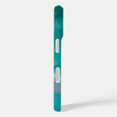Witte wolken op turquoise Case-Mate iPhone case (Achterkant / Rechts)