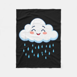 Witte wolken regendruppel kostuum Kerstmis Hallowe Fleece Deken