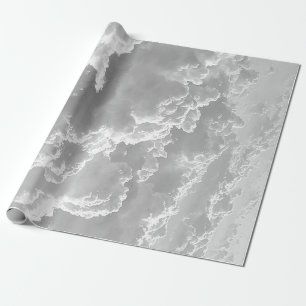 Witte wolken, weergrafische kaart, troebel clipart cadeaupapier