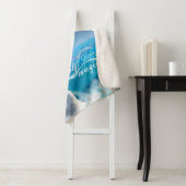 Witte wolven gepersonaliseerd sherpa deken (In situ)