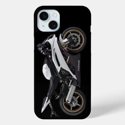 Witte Yamaha Yzf-R6 motorfiets Case-Mate iPhone Case (Achterkant)