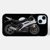 Witte Yamaha Yzf-R6 motorfiets Case-Mate iPhone Case (Achterkant (horizontaal))