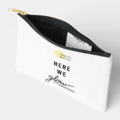 Witte zakje - Here we glow - Beautyncare Etui (Open)