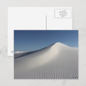 Witte zand briefkaart (Voorkant / Achterkant)