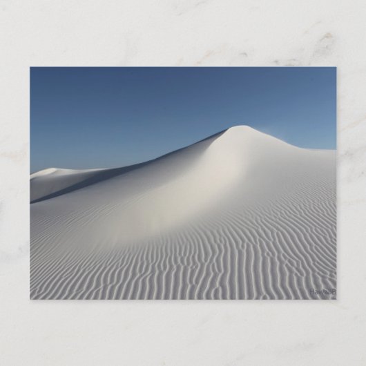 Witte zand briefkaart (Voorkant)