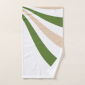 Witte, Zand en Palm Green Wave Bad Handdoek (Handdoek)