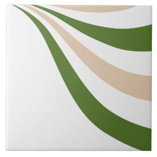 Witte, Zand en Palm Green Wave Tegeltje