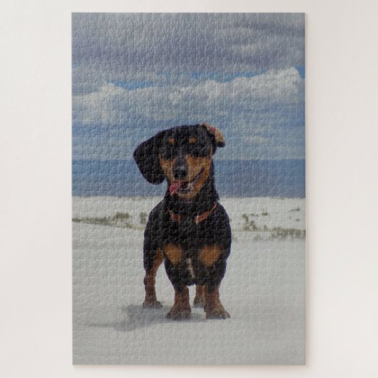 Witte zand legpuzzel (Verticaal)