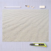 Witte zand-oceaanachtergrond-ontkoppeling tissuepapier (Craft)