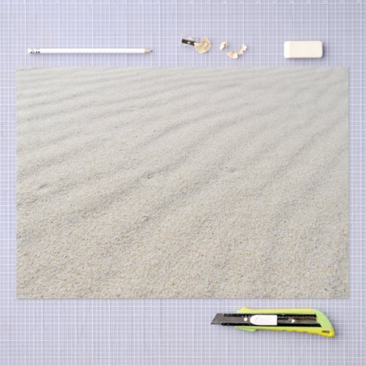 Witte zand-oceaanachtergrond-ontkoppeling tissuepapier (Craft)