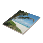 Witte zandbak met handpalm tegeltje (Zijkant)