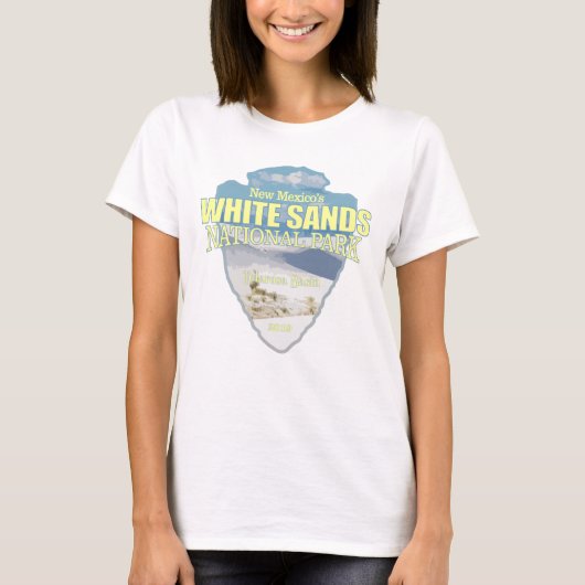 Witte zanden NP (pijlpunt) T-shirt (Voorkant)