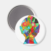 witte zeeoren magneet (Voorkant / Achterkant)