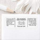 witte zeep in stijl en cosmetisch etiket (Insitu)