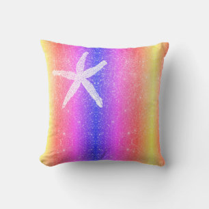 Witte Zeester Multicolor Roze Unieke Moederdag Buitenkussen