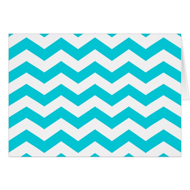 Witte Zig Zag Kaart (Voorkant Horizontaal)