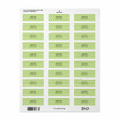 Witte Zigzaggen Etiket (Full Sheet)