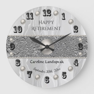 Witte Zijde en Witte Pearls Happy Retirement  Grote Klok