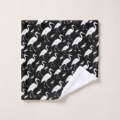 Witte zilverreiger bad handdoek (Wasdoekje)