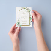 Witte Zomerrozen Smaragdgroene Groenery TROUW Flyer (Hand)