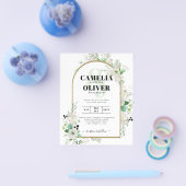 Witte Zomerrozen Smaragdgroene Groenery TROUW Flyer (Enkel)