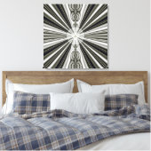 Witte Zon Canvas Afdruk (Insitu (Slaapkamer))