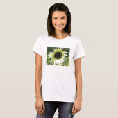 Witte zonnebloempitten shirt (Voorkant volledig)