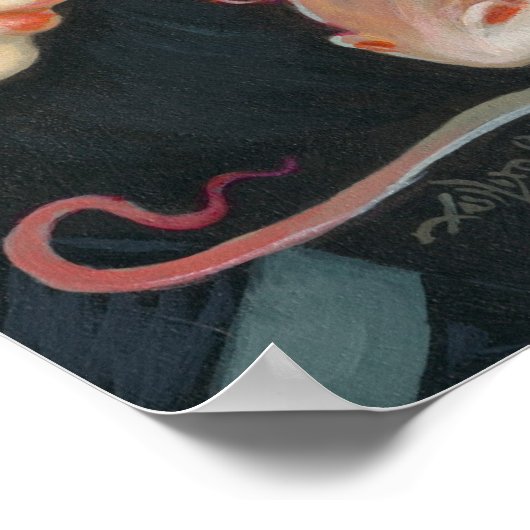 Witte zusters De Pet ART PRINT Halloween Dragon (Hoek)