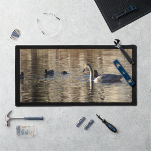 Witte zwaan Mallard eenden Mat