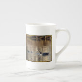 Witte zwanen Bone China Mok (Rechts)